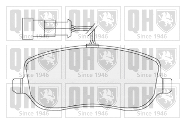 Brake Pad Set, disc brake (BP1508)