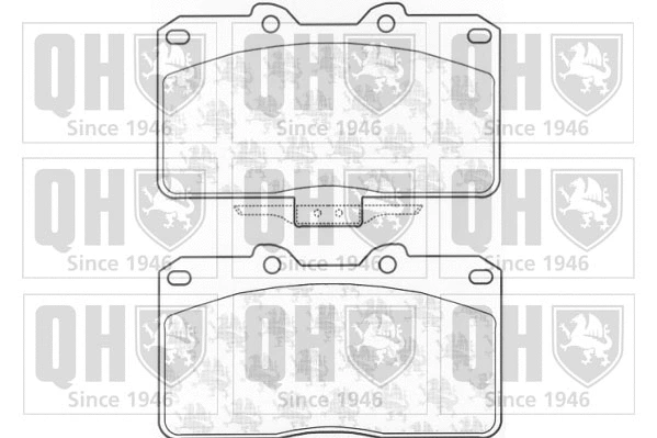 Brake Pad Set, disc brake (BP1162)