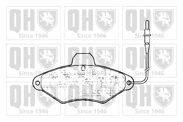 Brake Pad Set, disc brake (BP597)