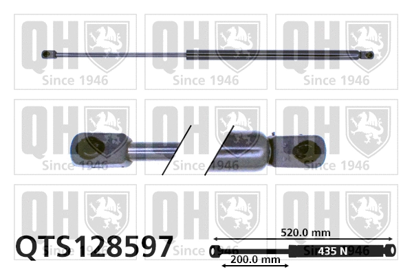 Gas Spring, boot/cargo area (QTS128597)