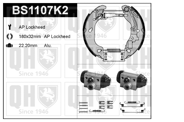 Brake Shoe Set (BS1107K2)