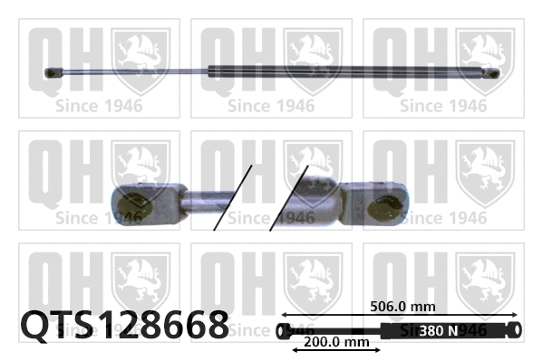 Gas Spring, boot/cargo area (QTS128668)
