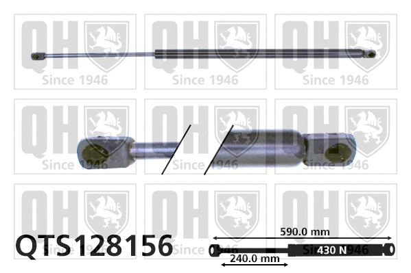 Gas Spring, boot/cargo area (QTS128156)