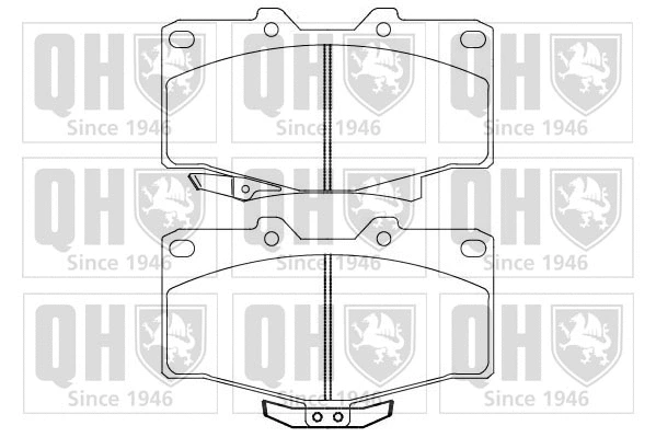 Brake Pad Set, disc brake (BP858)