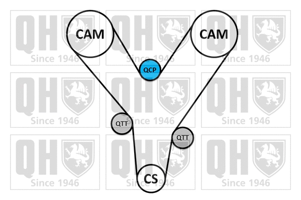 Water Pump & Timing Belt Kit (QBPK7210)