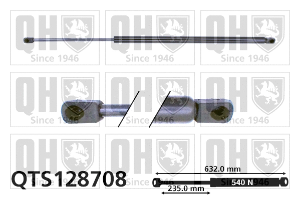 Gas Spring, boot/cargo area (QTS128708)