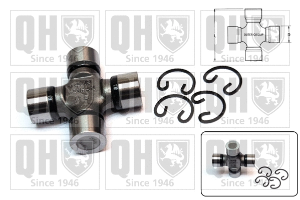 Universal Joint, differential pinion gear (QL531)