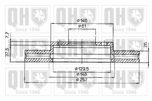 Brake Disc (BDC4618)