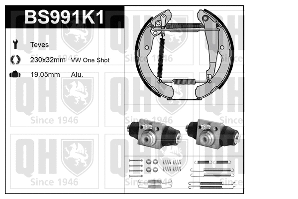 Brake Shoe Set (BS991K1)