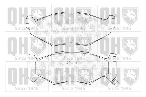 Brake Pad Set, disc brake (BP942)