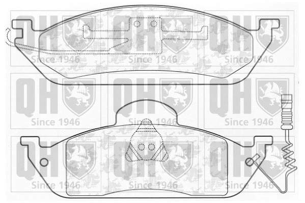 Brake Pad Set, disc brake (BP1134)