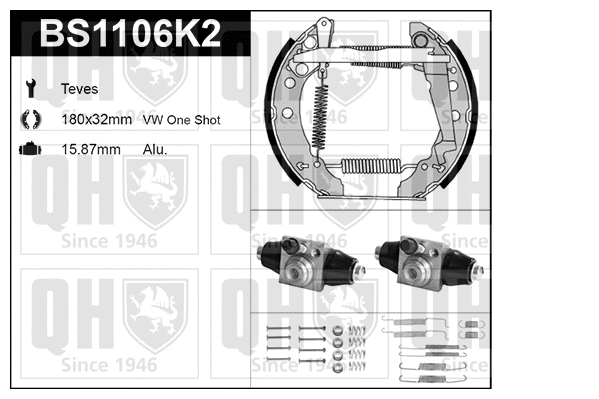Brake Shoe Set (BS1106K2)