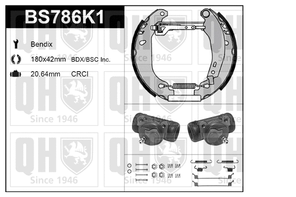 Brake Shoe Set (BS786K1)