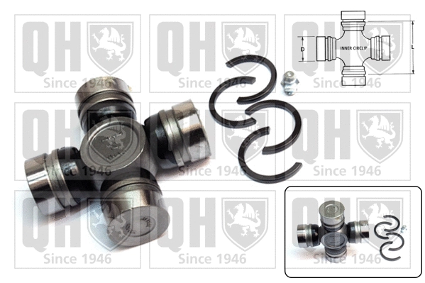 Universal Joint, differential pinion gear (QL509)