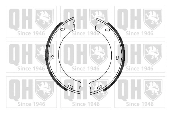 Brake Shoe Set, parking brake (BS877)