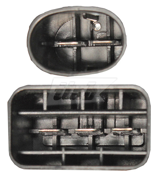 Series resistor, electric motor (radiator fan)