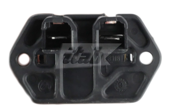 Series resistor, electric motor (radiator fan)