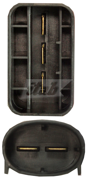 Series resistor, electric motor (radiator fan)