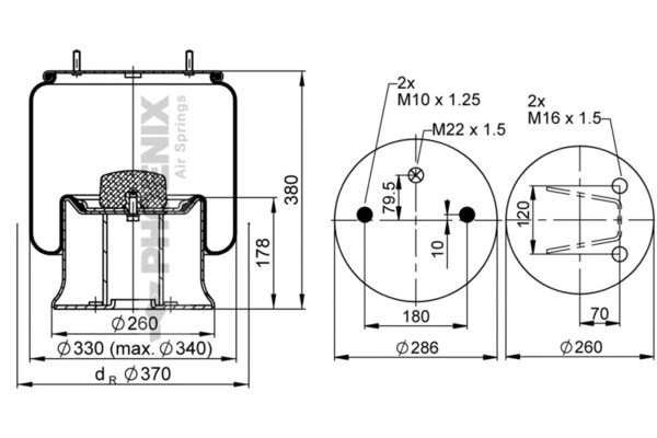 Bellow, air suspension (1 DK 28 B-7)