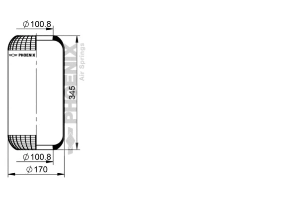 Bellow, air suspension (1 E 14)