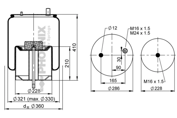 Bellow, air suspension (1 DK 28 F-5)