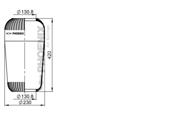 Bellow, air suspension (1 F 20 A)