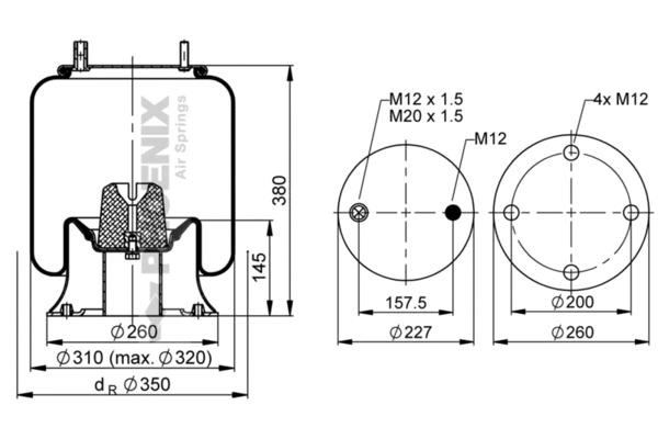 Bellow, air suspension (1 DK 23 K-28)