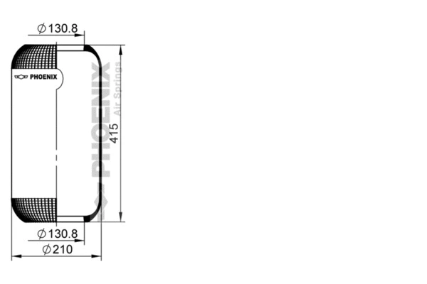 Bellow, air suspension (1 E 21 D)