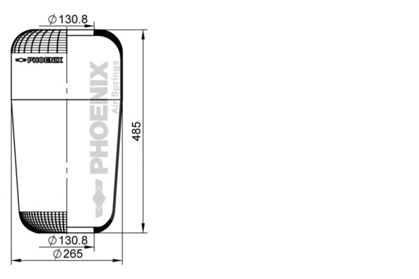 Bellow, air suspension (1 F 26)