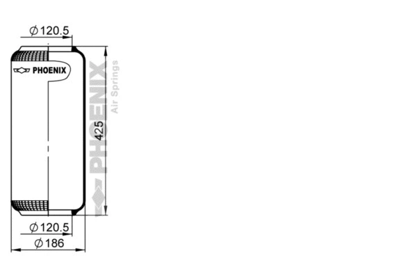 Bellow, air suspension (2 E 18 B)