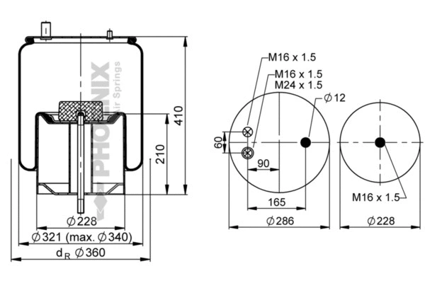 Bellow, air suspension (1 DK 28 F-4)