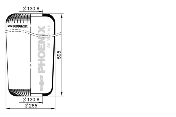Bellow, air suspension (1 F 26 D)