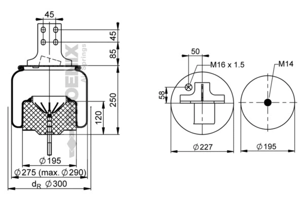 Bellow, air suspension (1 DF 20 G-4)