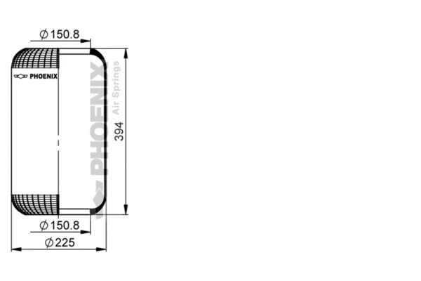 Bellow, air suspension (1 E 23)