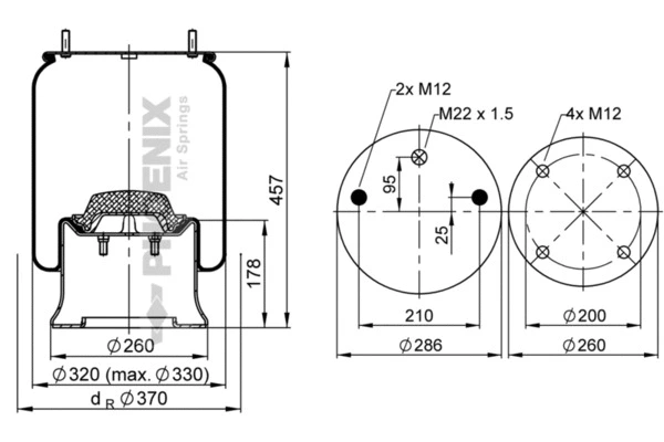 Bellow, air suspension (1 D 28 B-10)