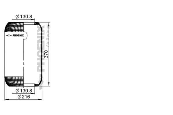 Bellow, air suspension (1 E 21 B)