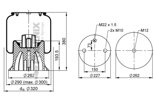 Bellow, air suspension (1 DK 20 A-1)