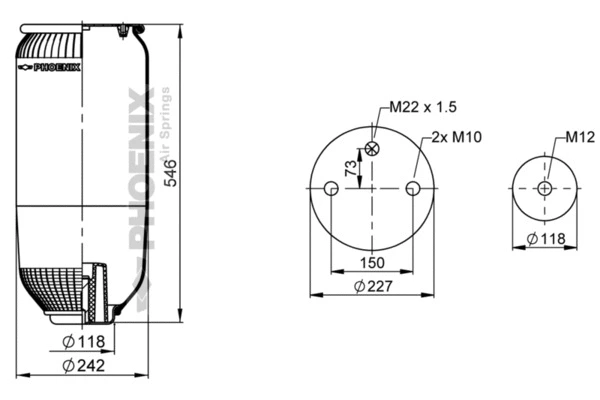Bellow, air suspension (1 DK 20 B-1 NP)