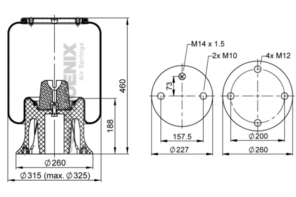 Bellow, air suspension (1 DK 23 L-31)