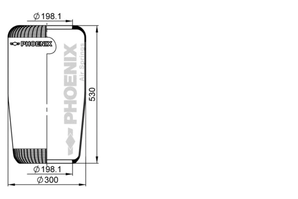 Bellow, air suspension (1 F 32 B)