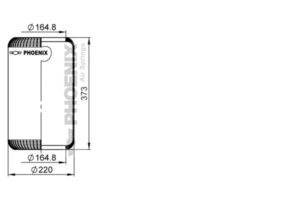 Bellow, air suspension (2 E 23 A)