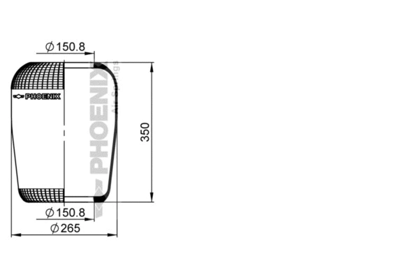 Bellow, air suspension (1 F 25)