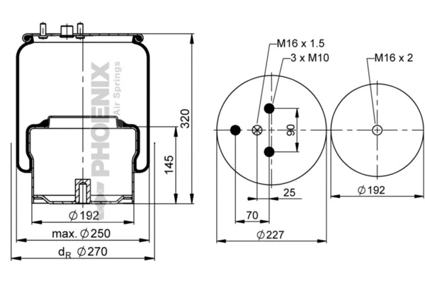 Bellow, air suspension (1 DF 17 B-3)