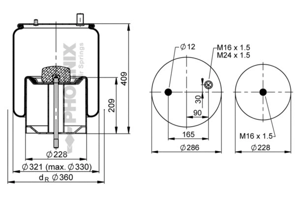 Bellow, air suspension (1 DK 28 F-6)