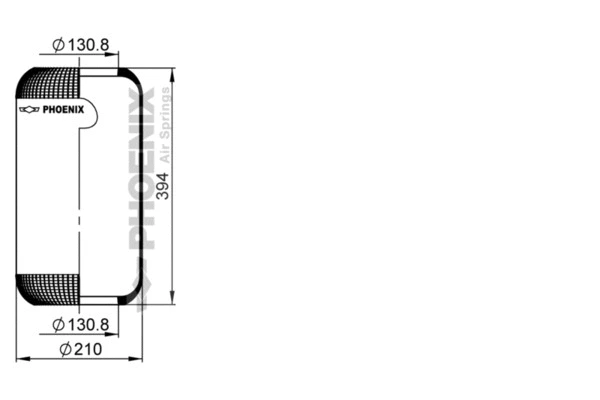 Bellow, air suspension (1 E 21)