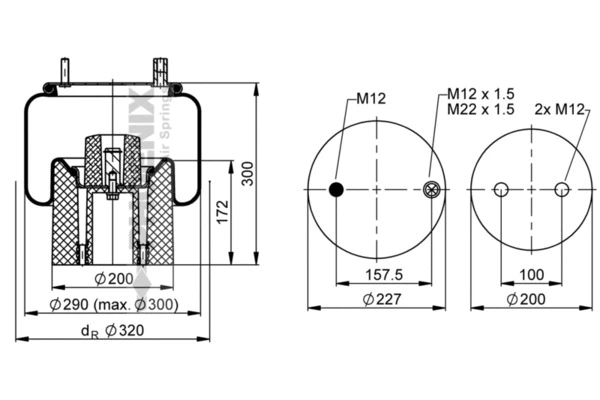 Bellow, air suspension (1 DK 21 A-3)