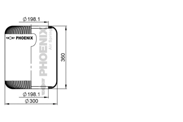 Bellow, air suspension (1 E 32)