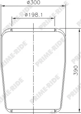 Bellow, air suspension (9010)