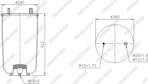 Bellow, air suspension (1R11-801)