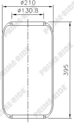 Bellow, air suspension (8017)